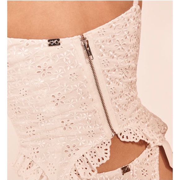 For Love & Lemons Sophie Eyelet Bustier Top - Picture 5 of 9